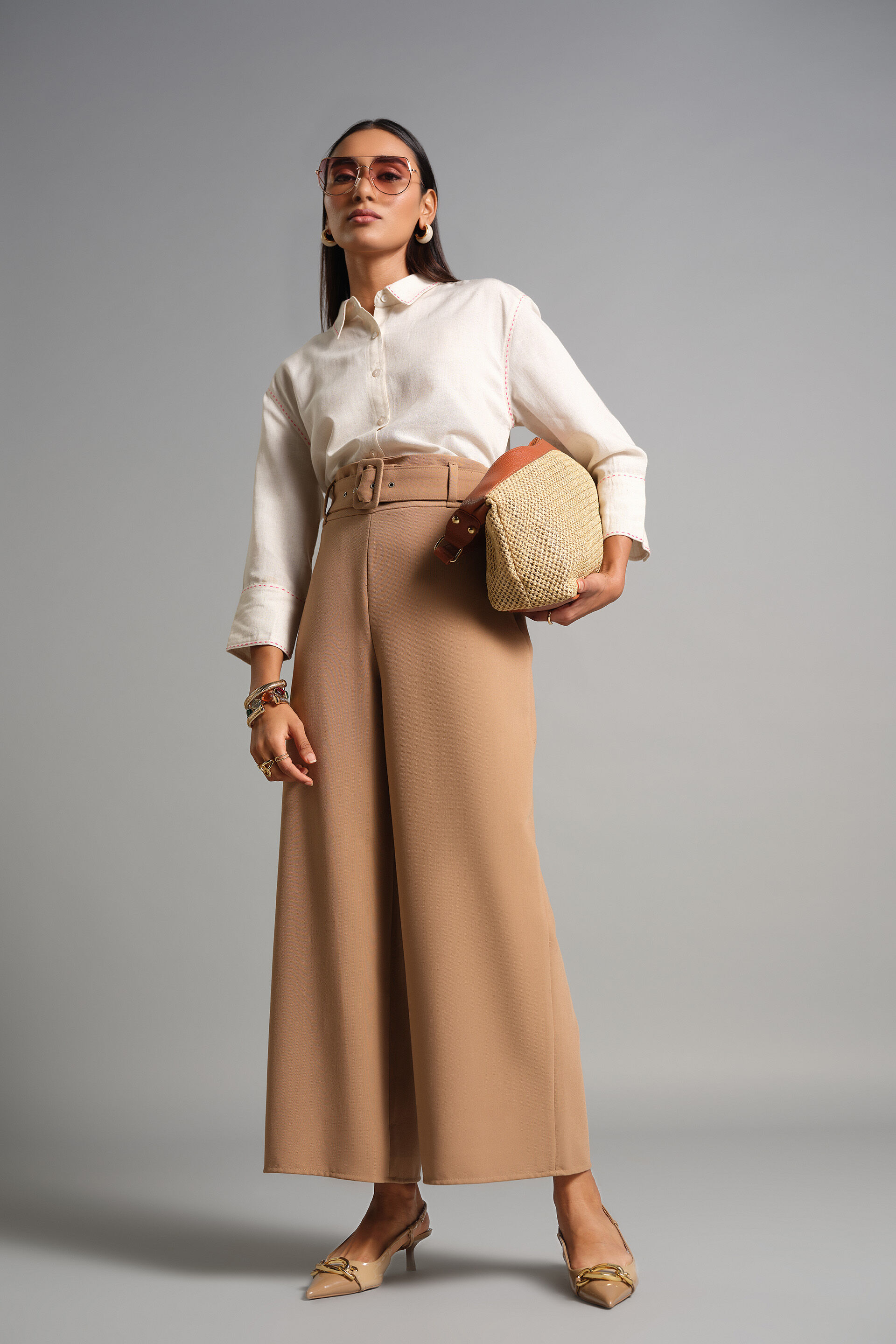 Nelsa Natural Shirt, Natural, image 2